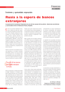 Rusia a la espera de bancos extranjeros