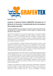Comienza el proyecto Nacional GRAFENTEX financiado por el