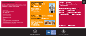 folleto informativo - Facultad de Ciencias Económicas y Empresariales