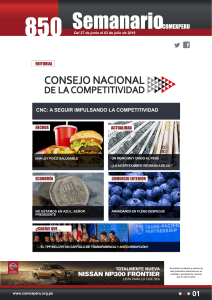 1 CNC: A SEGUIR IMPULSANDO LA COMPETITIVIDAD