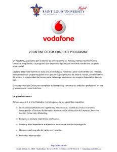 VODAFONE GLOBAL GRADUATE PROGRAMME