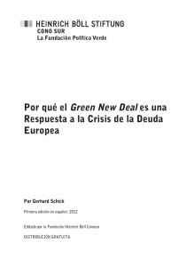 Por qué el Green New Deal es una Respuesta a la Crisis de la