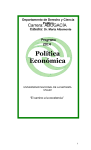 programa política económica - Departamento de Derecho y Ciencia