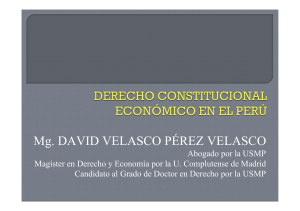 14.11. Derecho Constitucional Económico. Dr. David Velasco