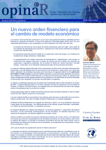 Un nuevo orden financiero para el cambio de modelo económico