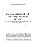 Evolución del déficit fiscal y la deuda pública en El Salvador: