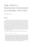 Auge cafetero y financiación internacional en Colombia, 1914-1934
