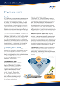 Économie verte - GFA Consulting Group
