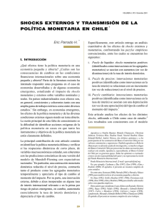 Shocks Externos y Transmisión de la Política Monetaria en Chile
