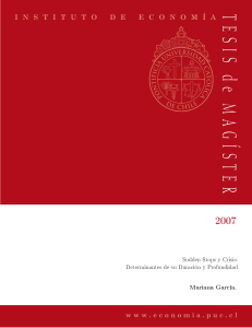 TESIS de MA GÍSTER - Instituto Economía Pontificia Universidad