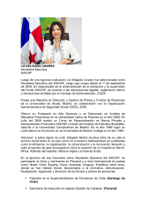 LIZ DELGADO LINARES Secretaria Ejecutiva SIACAP Luego de