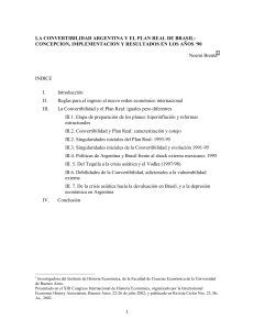 la convertibilidad argentina y el plan real de brasil