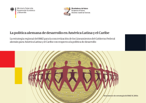 La política alemana de desarrollo en América Latina y el Caribe