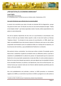 &iquest;por qu&eacute; estall&oacute; la economia americana?
