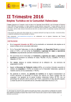 II Trimestre 2016 - Agencia Valenciana de Turismo