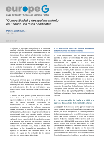 Competitividad y desapalancamiento en España: los