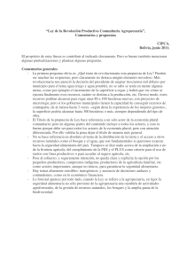 “Ley de la Revolución Productiva Comunitaria Agropecuaria