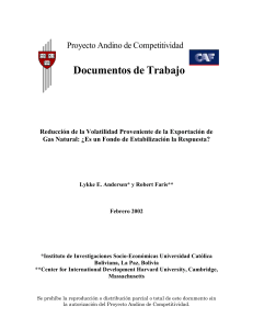 The Natural Gas Sector in Bolivia