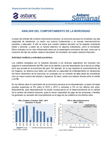 1 ANÁLISIS DEL COMPORTAMIENTO DE LA MOROSIDAD