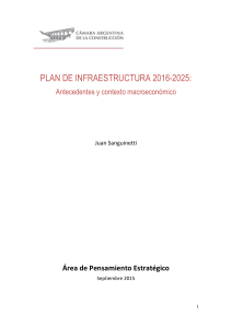 plan de infraestructura 2016-2025