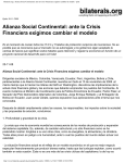 bilaterals.org | Alianza Social Continental: ante la Crisis Financiera