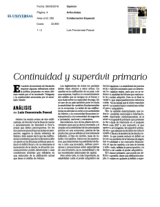 Continuidad y super&aacute;vi&iacute; primario