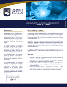 licenciatura en administración aduanera y comercio exterior