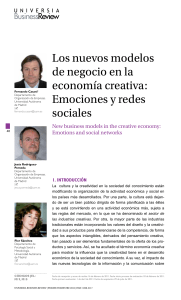 Los nuevos modelos de negocio en la economía creativa