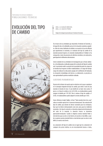 EVOLUCIÓN DEL TIPO DE CAMBIO