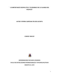 la importancia geopolitica y economica de la alianza del pacifico