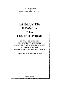 La industria española y la competividad