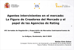 Agentes intervinientes en el mercado: La Figura de Creadores del