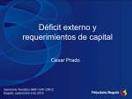 Déficit externo y requerimientos de capital