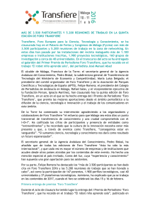 M&Aacute;S DE 3.500 PARTICIPANTES Y 5.200 REUNIONES