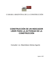 Construcción de un indicador líder para la actividad de la