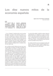 Los diez nuevos mitos de la economía española