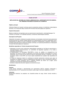 Ampliaciòn del Sistema de Ayudas Luminosas en el Aeropuerto de