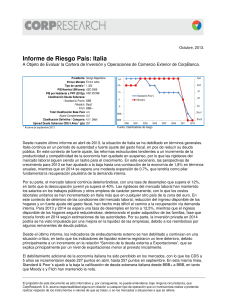 Informe Riesgo Italia Septiembre 2013