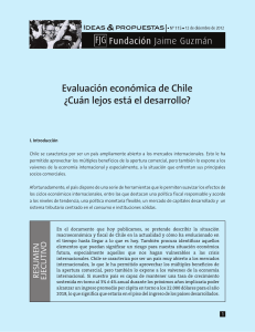 Evaluación económica de Chile ¿Cuán lejos está el desarrollo?