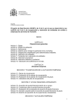 Proyecto de Real Decreto XX/2015, de X de X