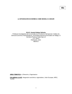 la integración económica como modelo a seguir