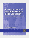 Apertura Hacia el Imperativo Global de la Educación