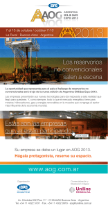 www.aog.com.ar Los reservorios no convencionales salen a escena