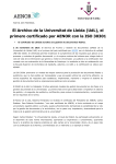 El Archivo de la Universitat de Lleida (UdL), el primero