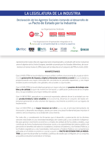 Declaración por la Industria