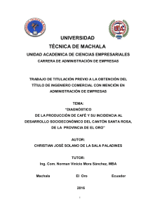UNIVERSIDAD T&Eacute;CNICA DE MACHALA