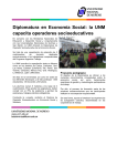 Diplomatura en Economía Social - Universidad Nacional de Moreno