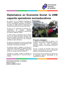 Diplomatura en Econom&iacute;a Social - Universidad Nacional de Moreno