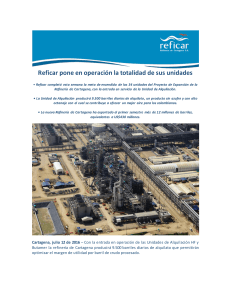 Reficar pone en operación la totalidad de sus unidades