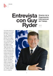 Entrevista con Guy Ryder